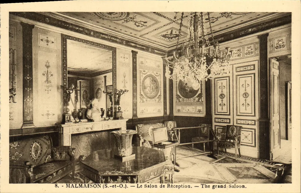 Malmaison (S.-et-O.) — O Salão de Recepção — O grande Salão - Frente