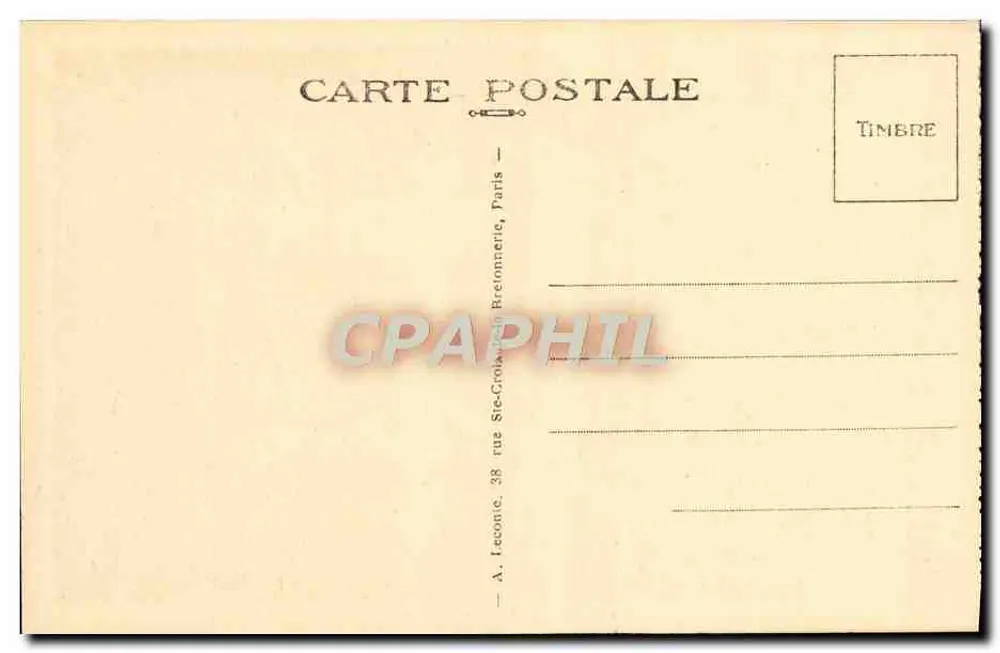 Malmaison (S.-et-O.) — A Sala da Imperatriz Joséphine — A. Léonie, 38 rue Ste-Croix, Paris - Verso