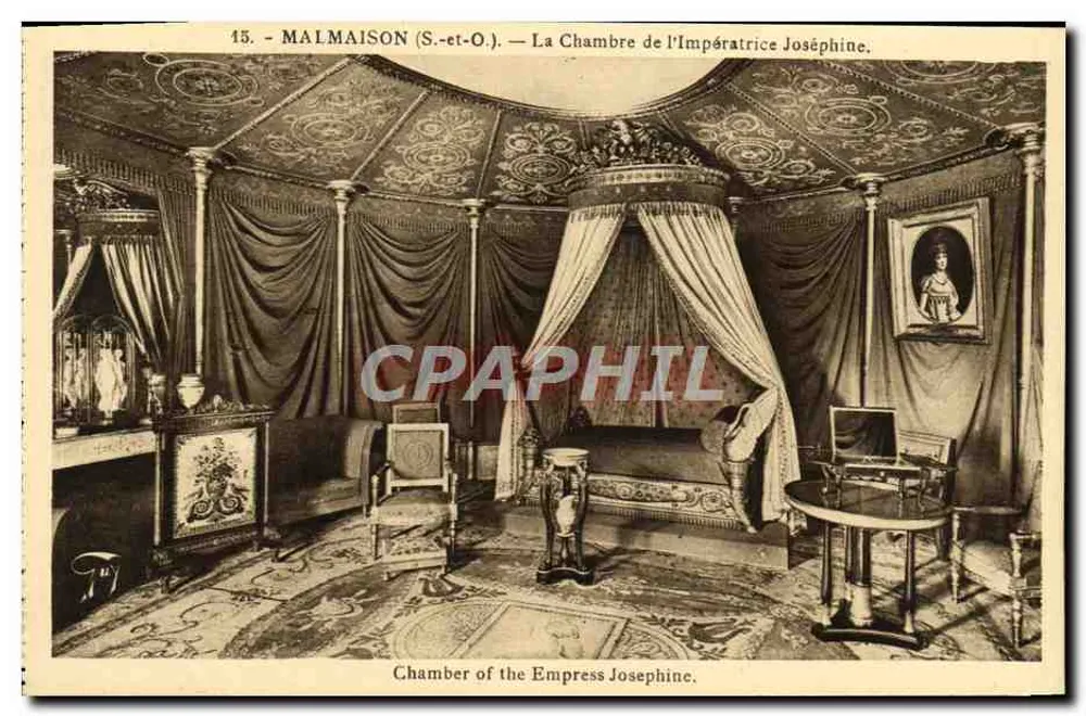 Malmaison (S.-et-O.) — A Sala da Imperatriz Joséphine — A. Lecointe, Paris - Frente