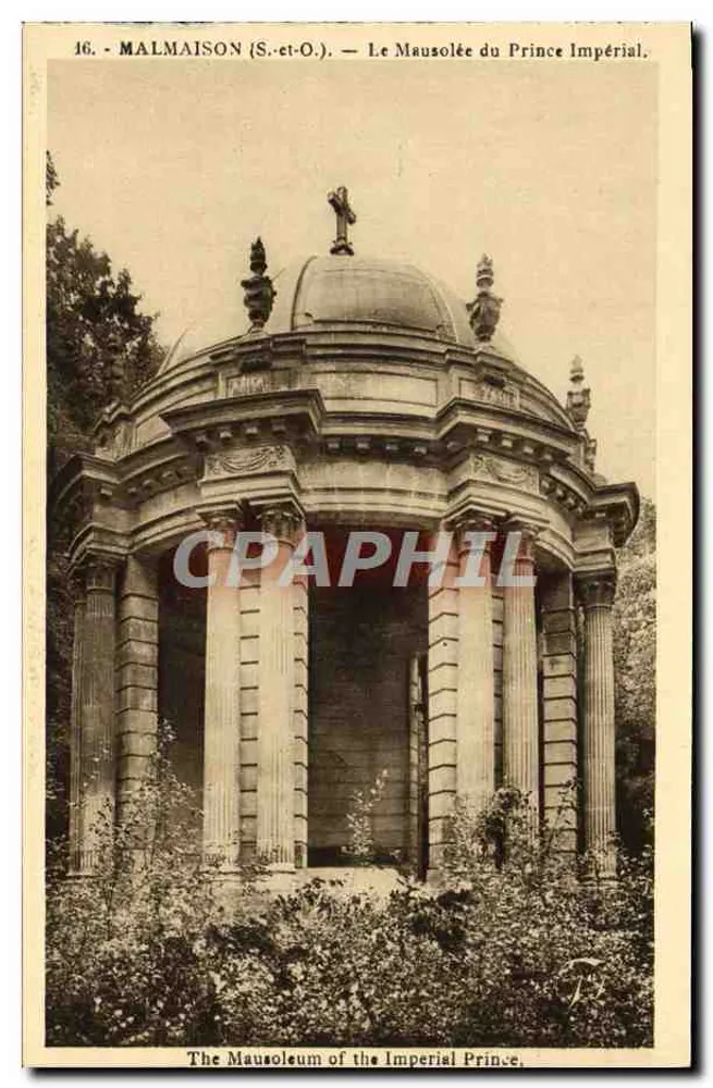 Malmaison (S.-et-O.) — O Mausoléu do Príncipe Imperial — editor A. Leconte, Paris - Frente