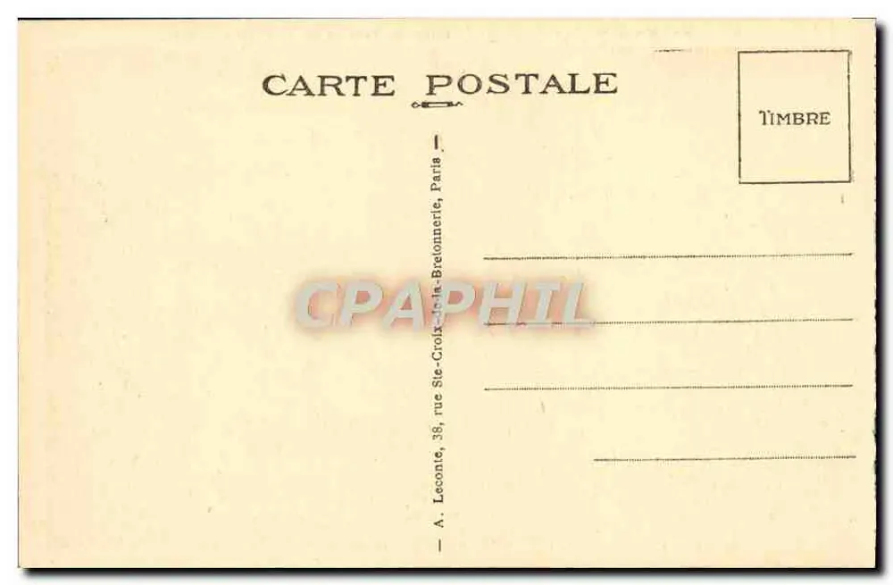 Malmaison (S.-et-O.) — O Mausoléu do Príncipe Imperial — editor A. Leconte, Paris - Verso