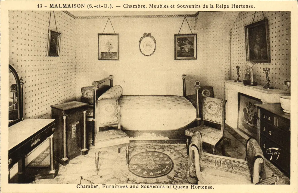 Malmaison (S.-et-O.) — Zimmer, Möbel und Erinnerungsstücke der Königin Hortense — G. Guy - Vorderseite