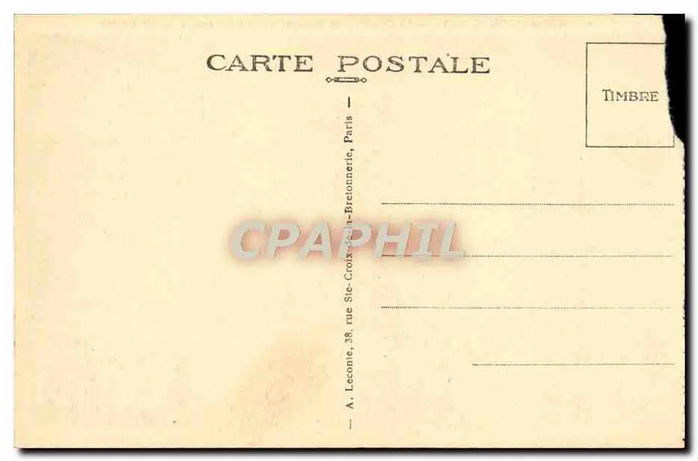 Malmaison (S.-et-O.) — Le Boudoir — éditeur A. Leconte, Paris - Verso