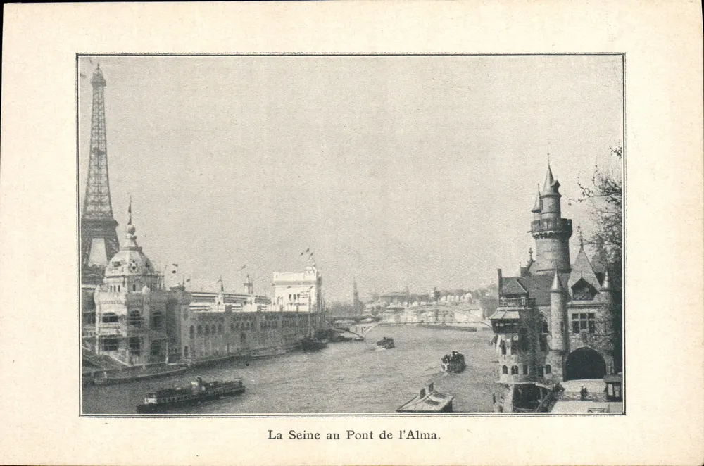 Die Seine am Pont de l'Alma — Ansicht mit der Eiffelturm — Seriennummer nicht sichtbar - Vorderseite