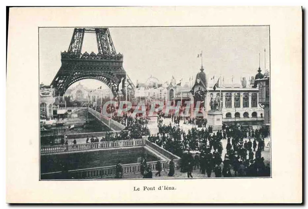 Der Iéna-Brücke — Weltausstellung 1889 — unbekannter Verlag - Vorderseite