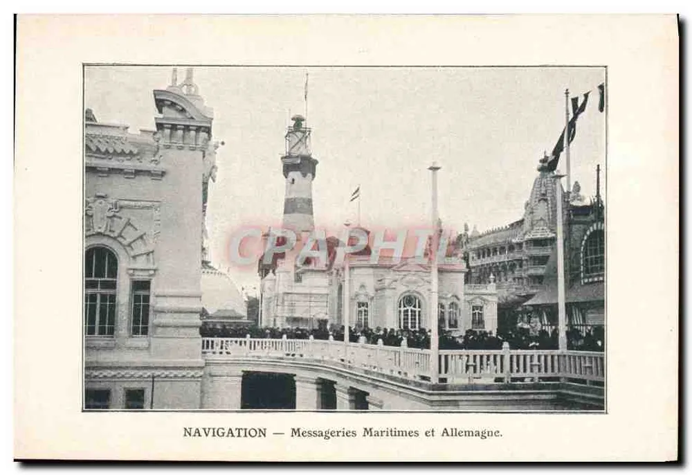Navigazione — Messageries Maritimes e Germania. - Recto