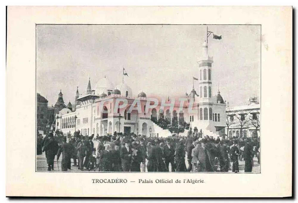 Trocadéro — Offizieller Palast Algeriens — Verleger G. B. - Vorderseite