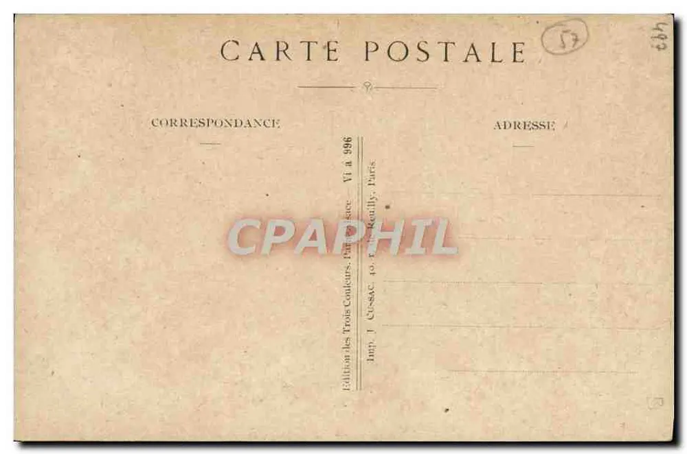A Lorena é Francesa! — Victor Hugo — Edição dos Três Confeurs, Paris - Verso