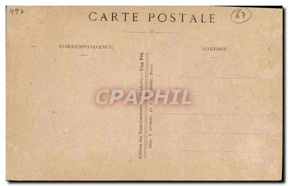 Mulher com chapéu preto — Marne! Yser! e Verdun! — Edição dos Três Cordeliers, Paris - Verso