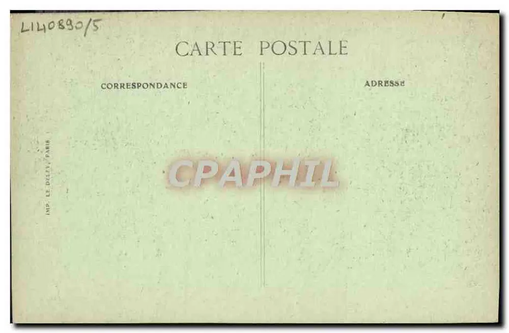 Die Siegesfeierlichkeiten in Paris — 14. Juli 1919 — Parade des Marschalls Pétain — Imp. Le Déléy, Paris - Rückseite