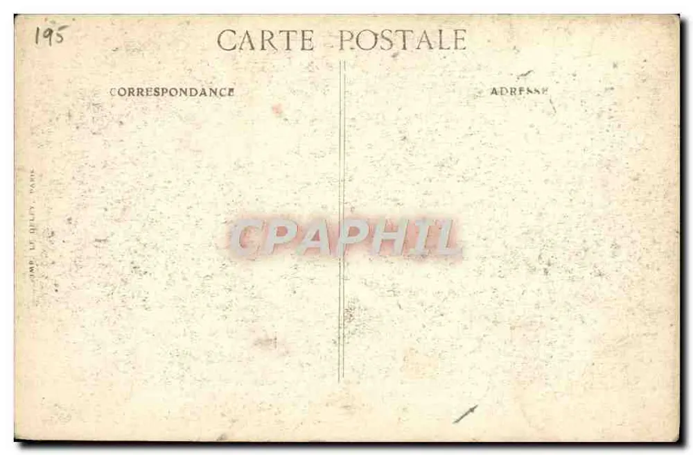 Die Siegesfeierlichkeiten in Paris — 14. Juli 1919 — Parade des Marschalls Pétain - Rückseite