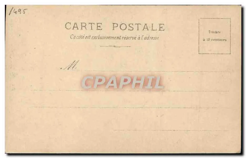 Retrato de M. Brunetière — fotógrafo Reutlinger — Paris - Verso