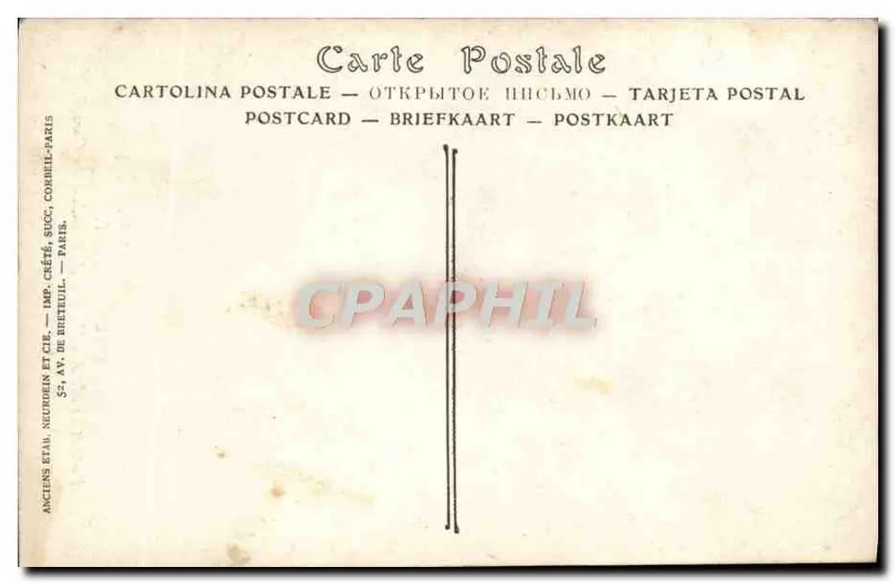 Porträt von Herrn Aristide Briand — Präsident des Rates — Salons de Paris, Nr. 7868 Gr - Rückseite