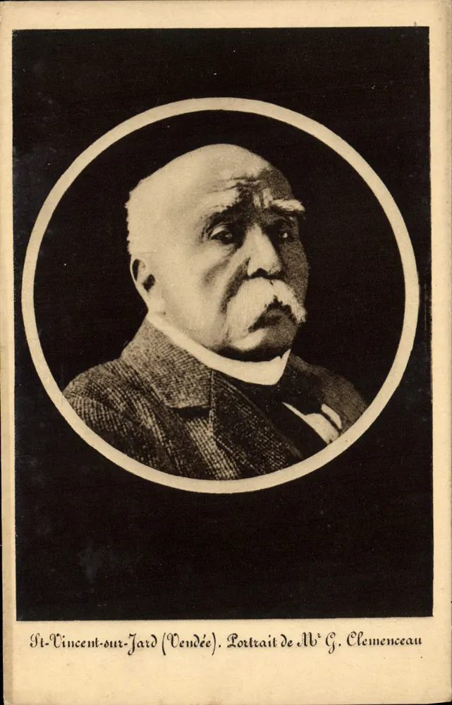 St-Vincent-sur-Jard (Vendée) — Portrait von M. G. Clemenceau — Cliché Esbat - Vorderseite