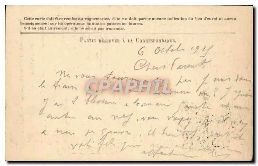 Correspondência das Forças da República — Carta em franquia — Editor: STRAUB — N° de série: 7-10 - Verso