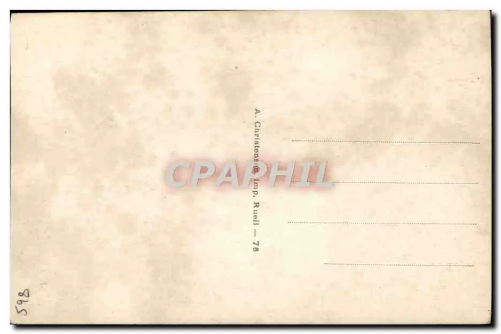 Retrato de homem com barba — A. Bert — n° 898 - Verso
