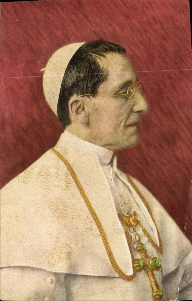 Papa Pio XI — retrato de busto — E. Richter-Roma - Frente