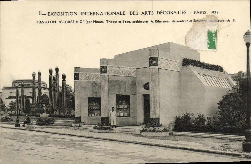 Internationale Ausstellung für Dekorative Künste — Paris — 1925 — Pavillon « G. Crès et C. » - Vorderseite