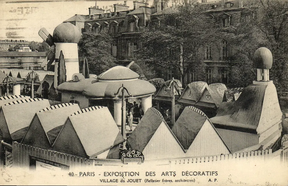Paris - Exposition der Dekorativen Künste - Village du Jouet (Pelletier frères, Architekten) - Vorderseite