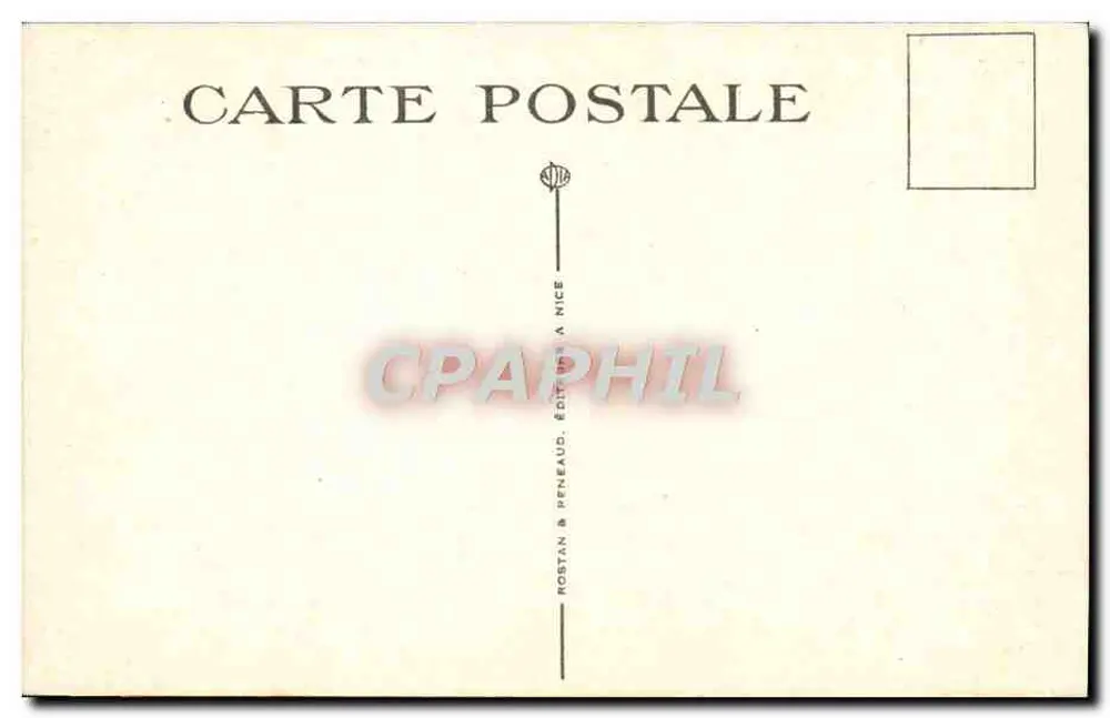A Costa do Azul — Um Jardim Florido — Rostan & Peneaud, edição em Nice, n° 1029 - Verso