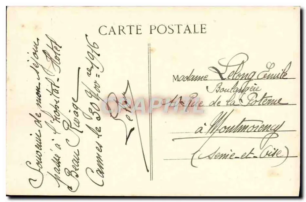 Alpine-Jäger und See Alpestre — n° 131 — Verlag Sauvano et Murer, Nice - Rückseite