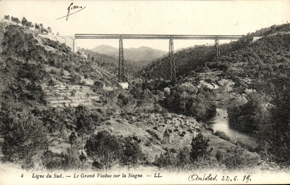 Linie des Südens — Der Große Viadukt über die Siagne — LL - Vorderseite