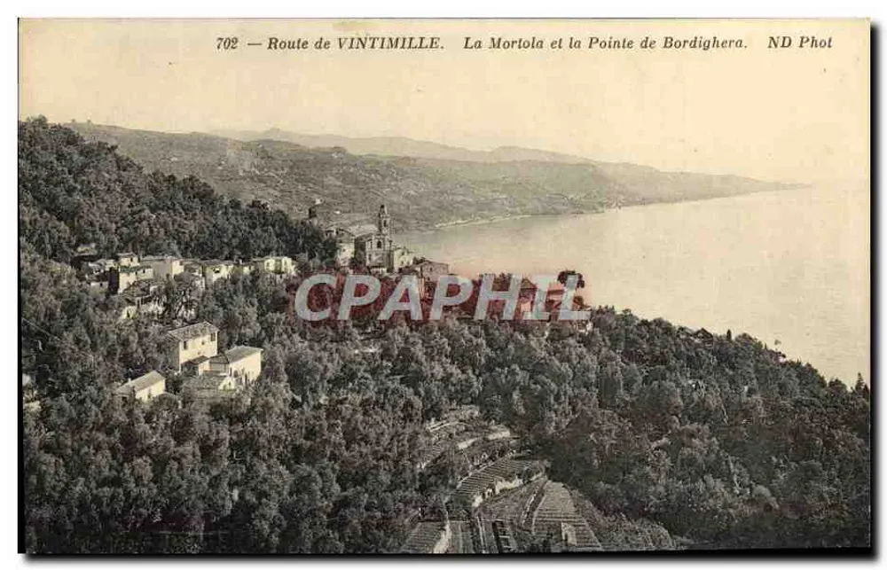 Route de Vintimille — La Mortola und die Pointe de Bordighera — ND Phot - Vorderseite