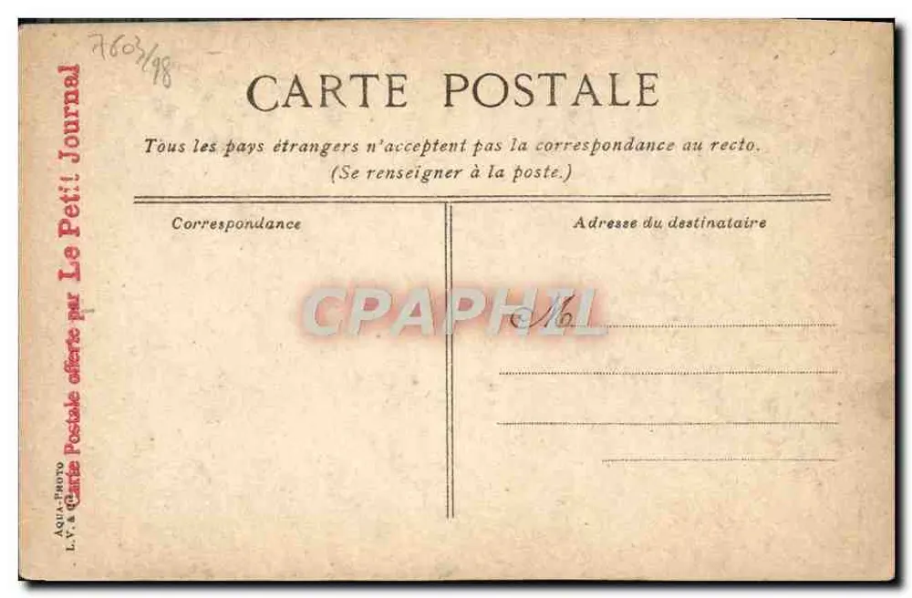 Antibes. Autel de la Chapelle de Saint Grégoire - éditeur L.Y. & Carte-Photo - Rückseite