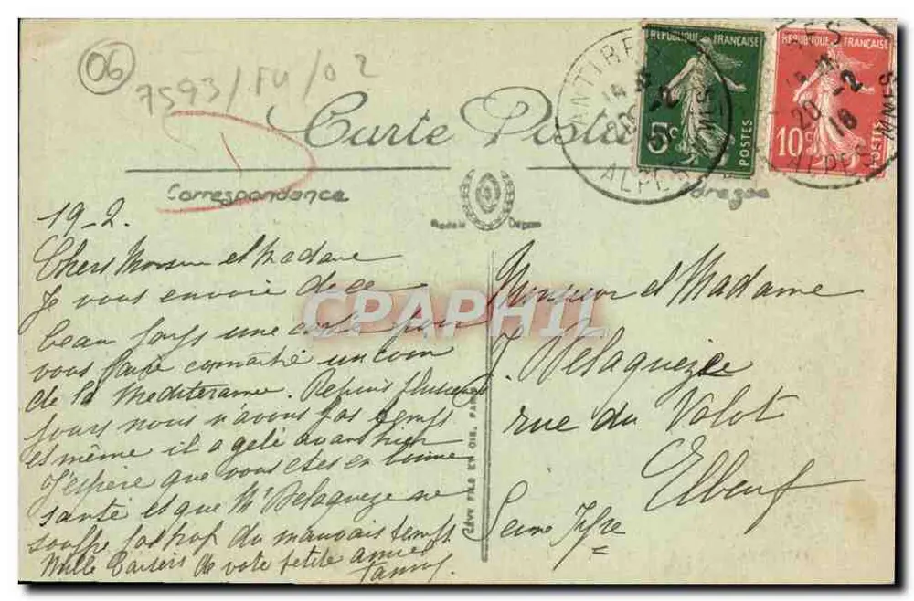 Antibes — O Velho Antibes — Selecta LL - Verso