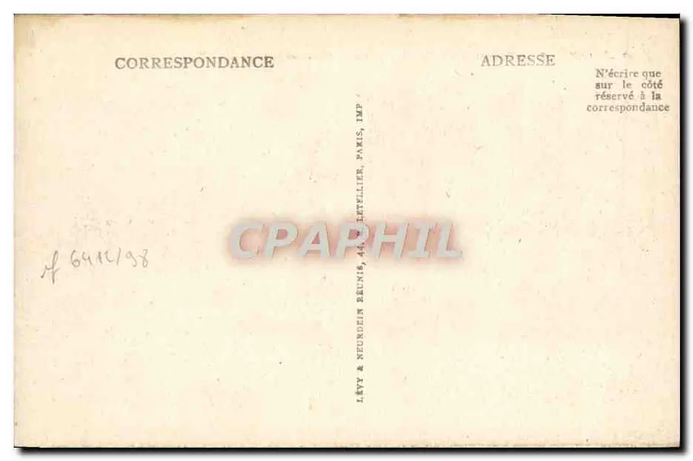 Antibes — Panorama da Cidade e Tabela de Orientação — LL - Verso