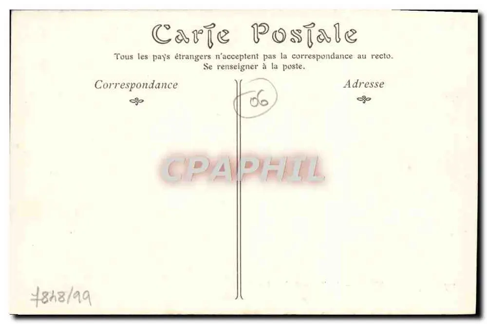 Antibes — Der Hafen und das Fort Carré — ND Phot, Nr. 307 - Rückseite