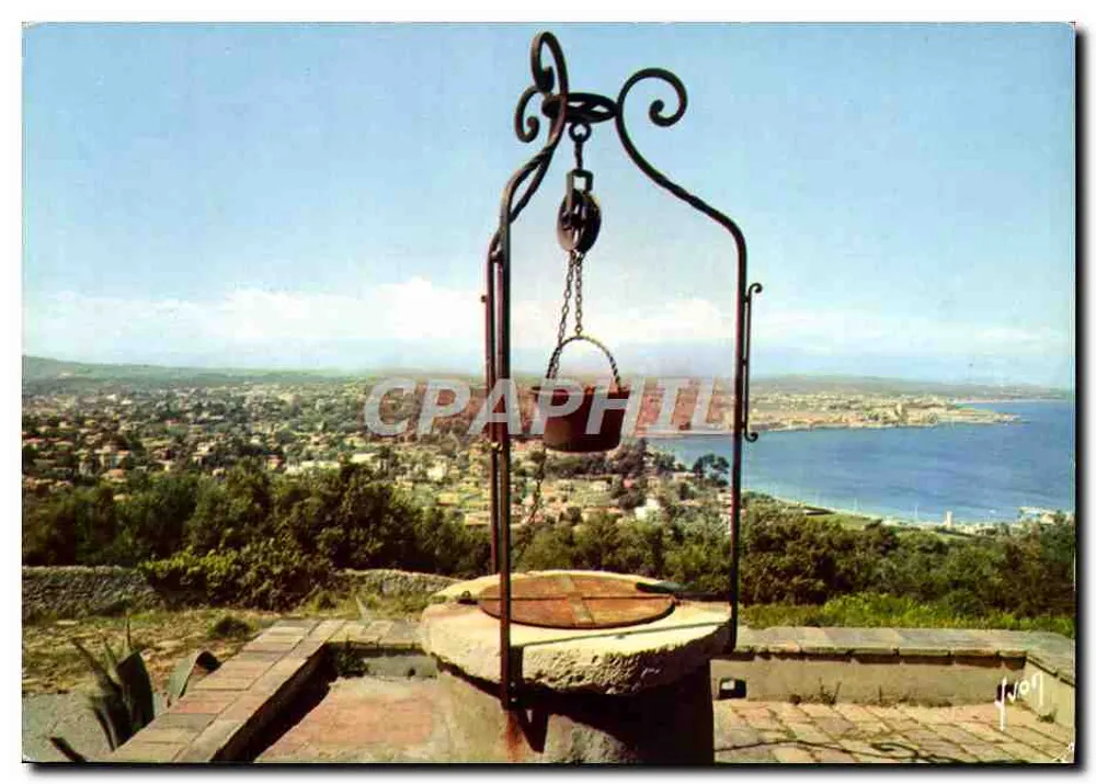 Cabo de Antibes — panorama de Antibes visto do Plateau de la Garoupe — Éditions d'Art 'YVON', Paris - Frente