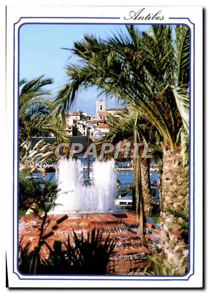 Antibes — vista da fonte e do porto — Éditions NICE - Frente