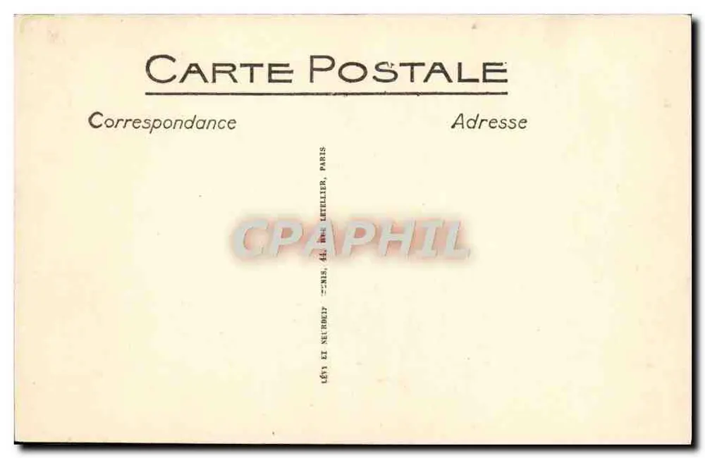 Beaulieu — Öffentlicher Garten und das Hotel Bedford — Verlag Lévy et Neubert, Paris - Rückseite