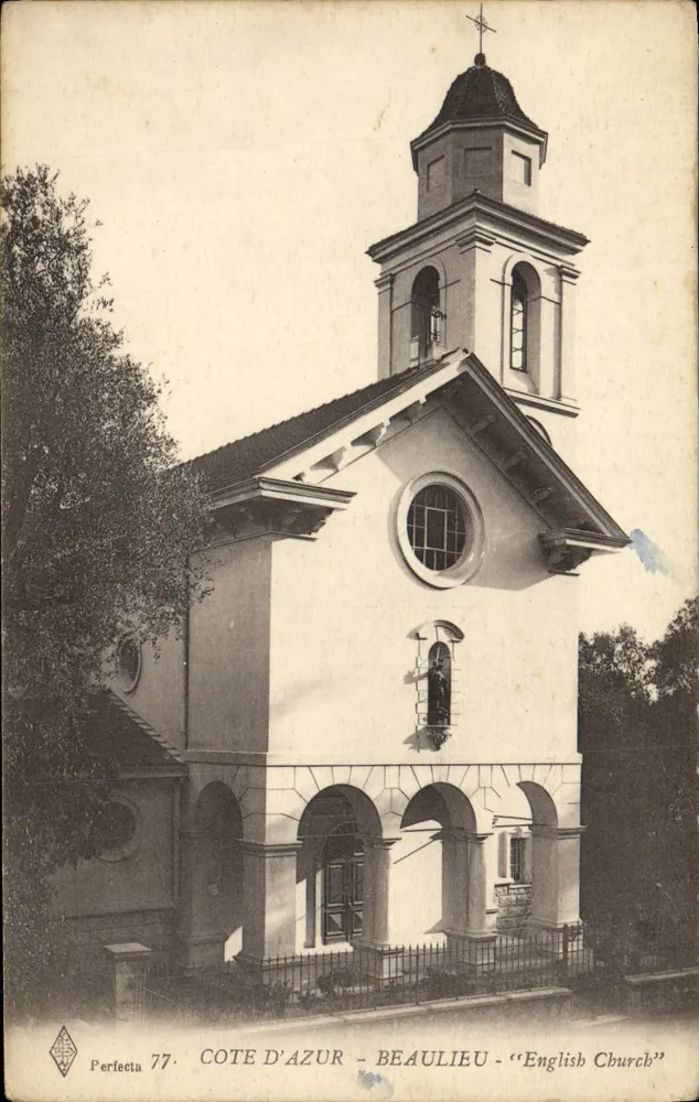 Beaulieu - 'Igreja Inglesa' — Costa Azul — editor Perfecta, n° 77 - Frente