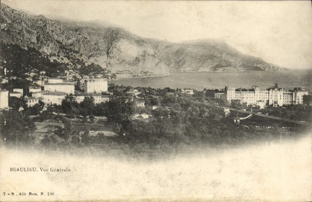 Beaulieu - Vista Geral — T.-B., editor Nice, N. 196 - Frente