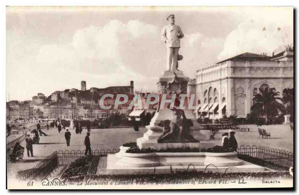Cannes — O Monumento de Eduardo VII — Selectia, n°61 - Frente