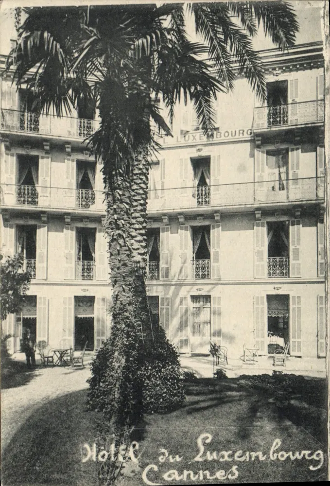 Hotel Luxembourg — Cannes — wydawca Guiglion - Awers