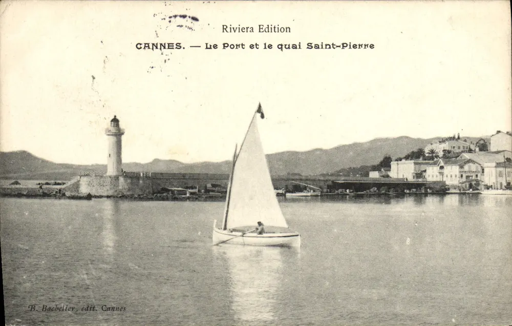 CANNES — Der Hafen und der Quai Saint-Pierre — Riviera Edition, B. Baccheller, Verlag Cannes - Vorderseite