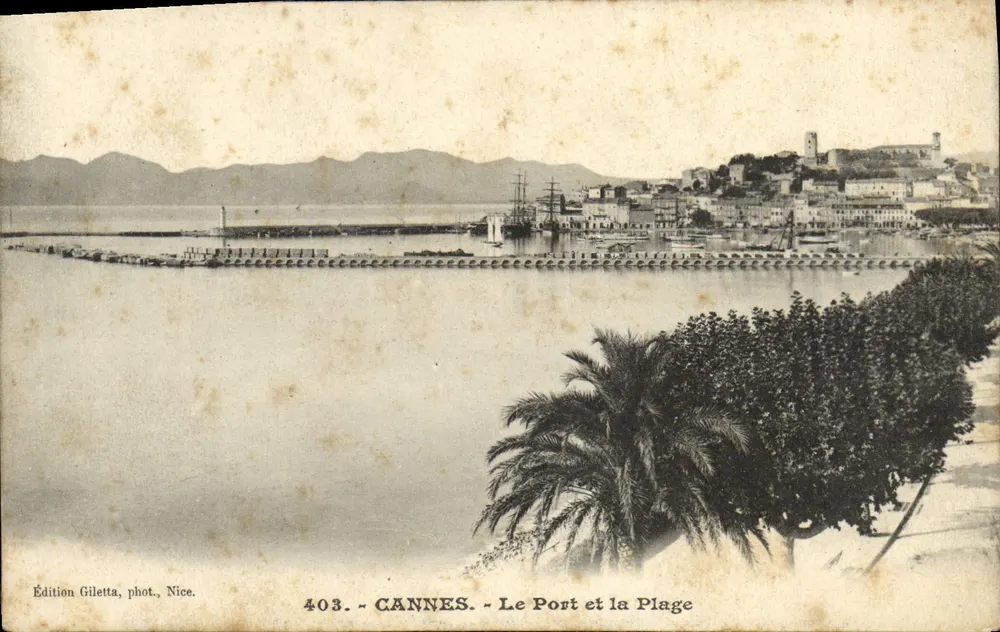 CANNES - A Baía e o Porto — Edição Giletta, fot. Nice, n° 403 - Frente