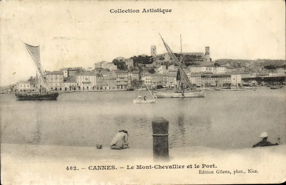 CANNES — Le Mont-Chevallier et le Port — Edition Giletta, phot., Nice, n° 462 - Vorderseite