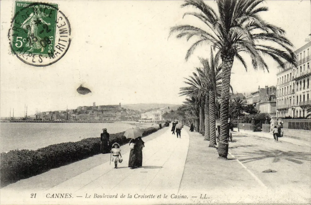 Cannes — Der Boulevard de la Croisette und das Casino — LL. — Nr. 21 - Vorderseite