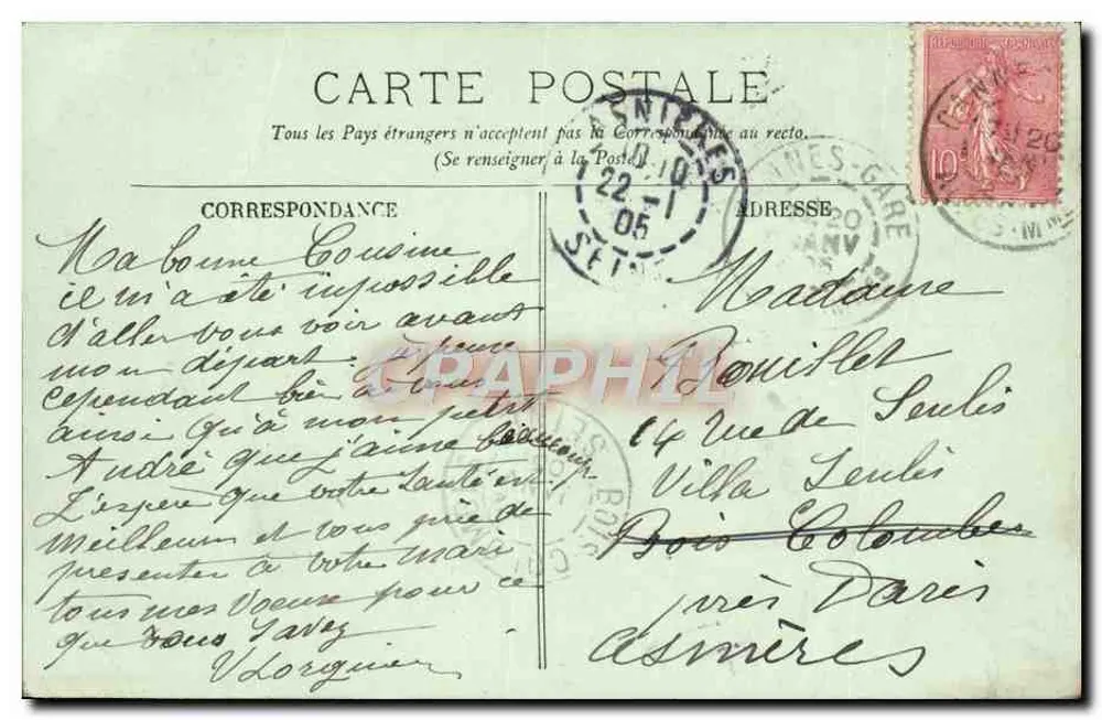 CANNES — Le Marché aux fleurs — LL. n° 565 - Verso