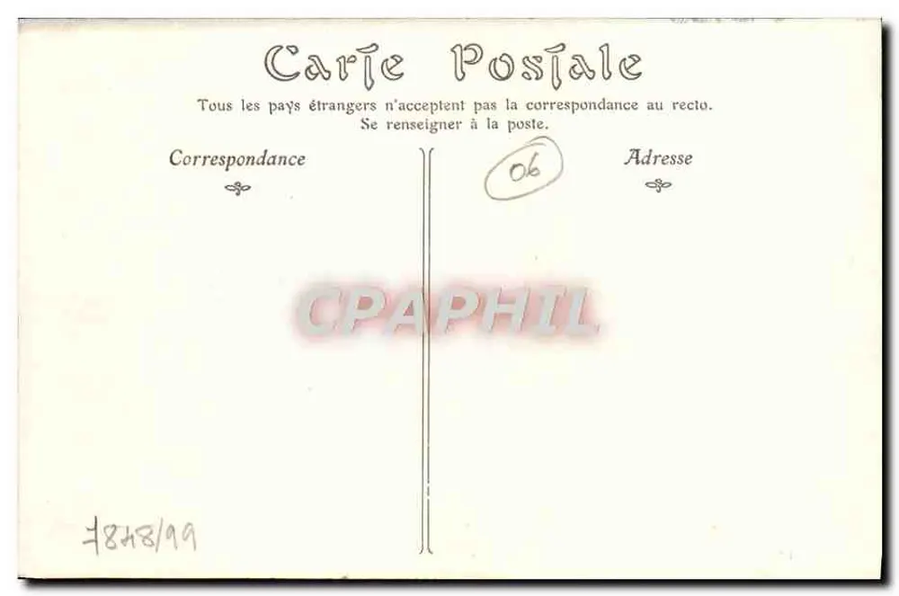 CANNES — Promenade de la Croisette — editor não identificado, número de série 175 - Verso