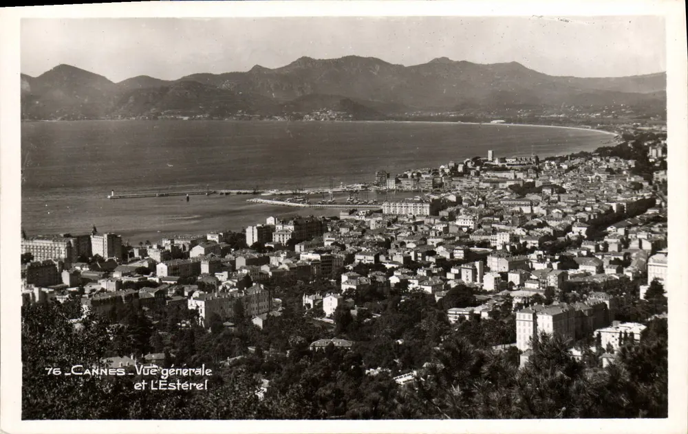 Cannes — Vista geral e L'Estérel — Les Editions FRANK, Nice - Frente