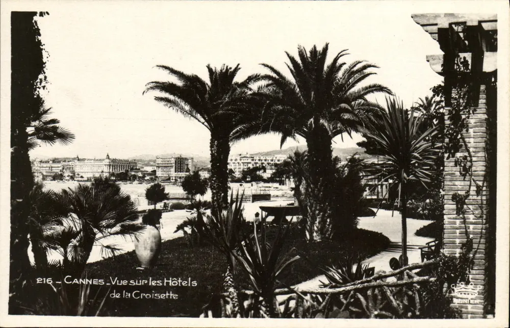 Cannes - Ansicht der Hotels de la Croisette — Éditions Montillet, Nice - Vorderseite
