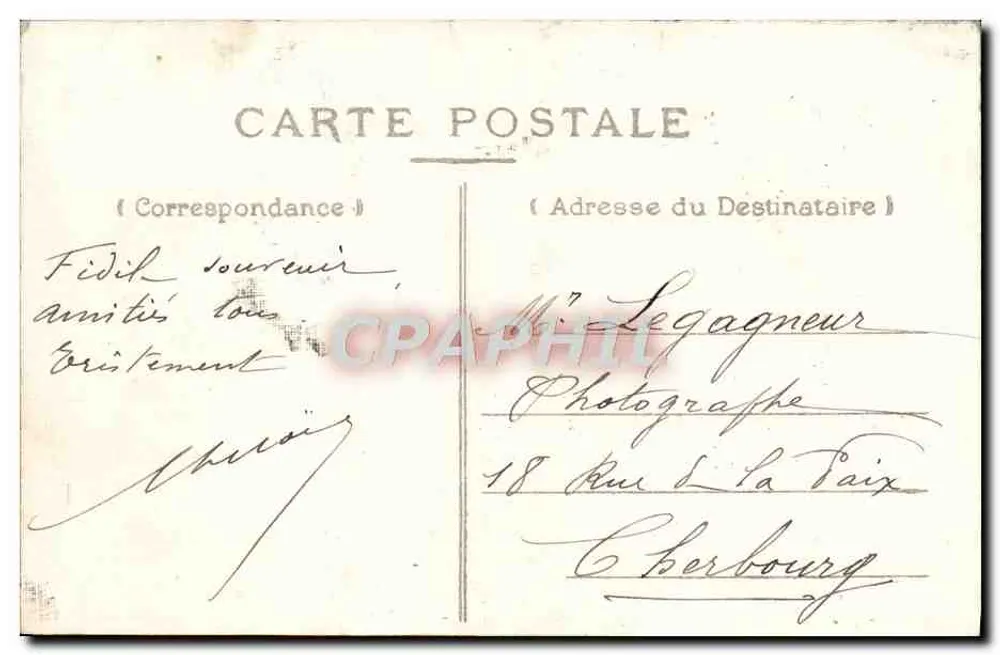 Cannes — Ansicht der Place Vauban und des Boulevard Carnot — E. P. et C. (Verlag) - Rückseite