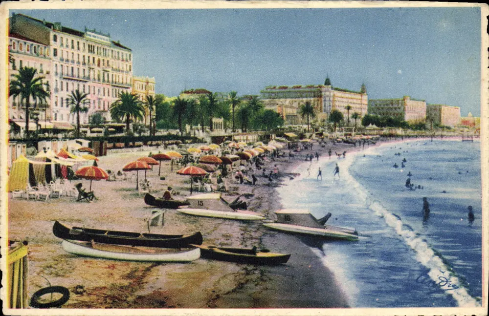 Cannes — A praia e os grandes hotéis — C.A.D.S.E. Grenble - Frente