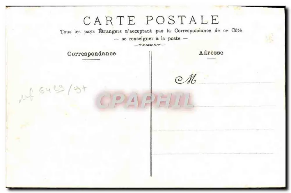 CANNES — Der Hafen und der Mont Chevalier — Verleger nicht sichtbar - Rückseite