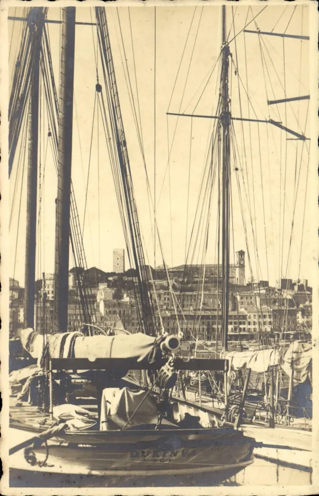 Porto de Cannes — Vista de veleiros — Coleção D'Azur - Frente